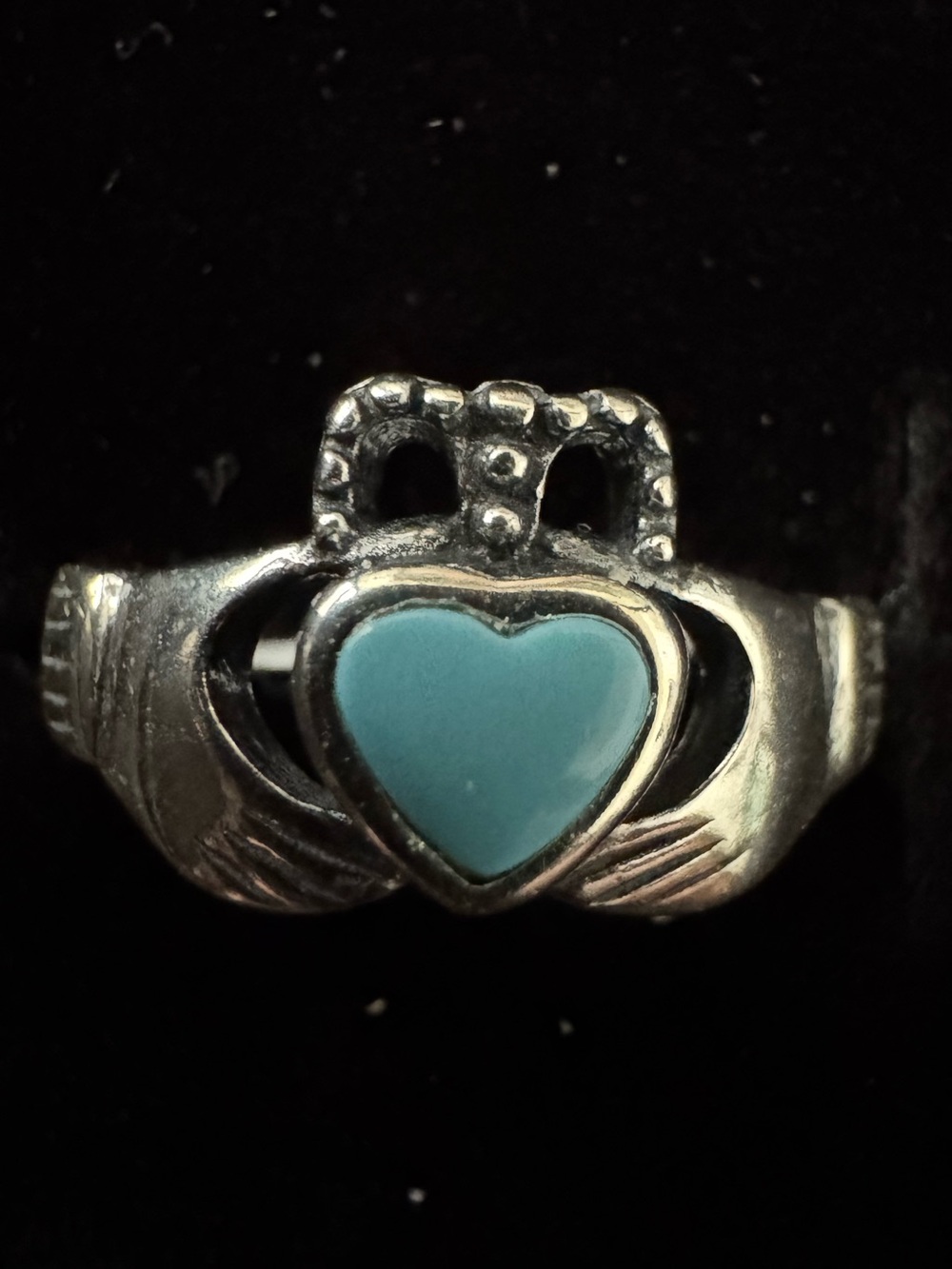 Turquoise Heart‎ sterling silver Claddagh Ring - Women Jewelry